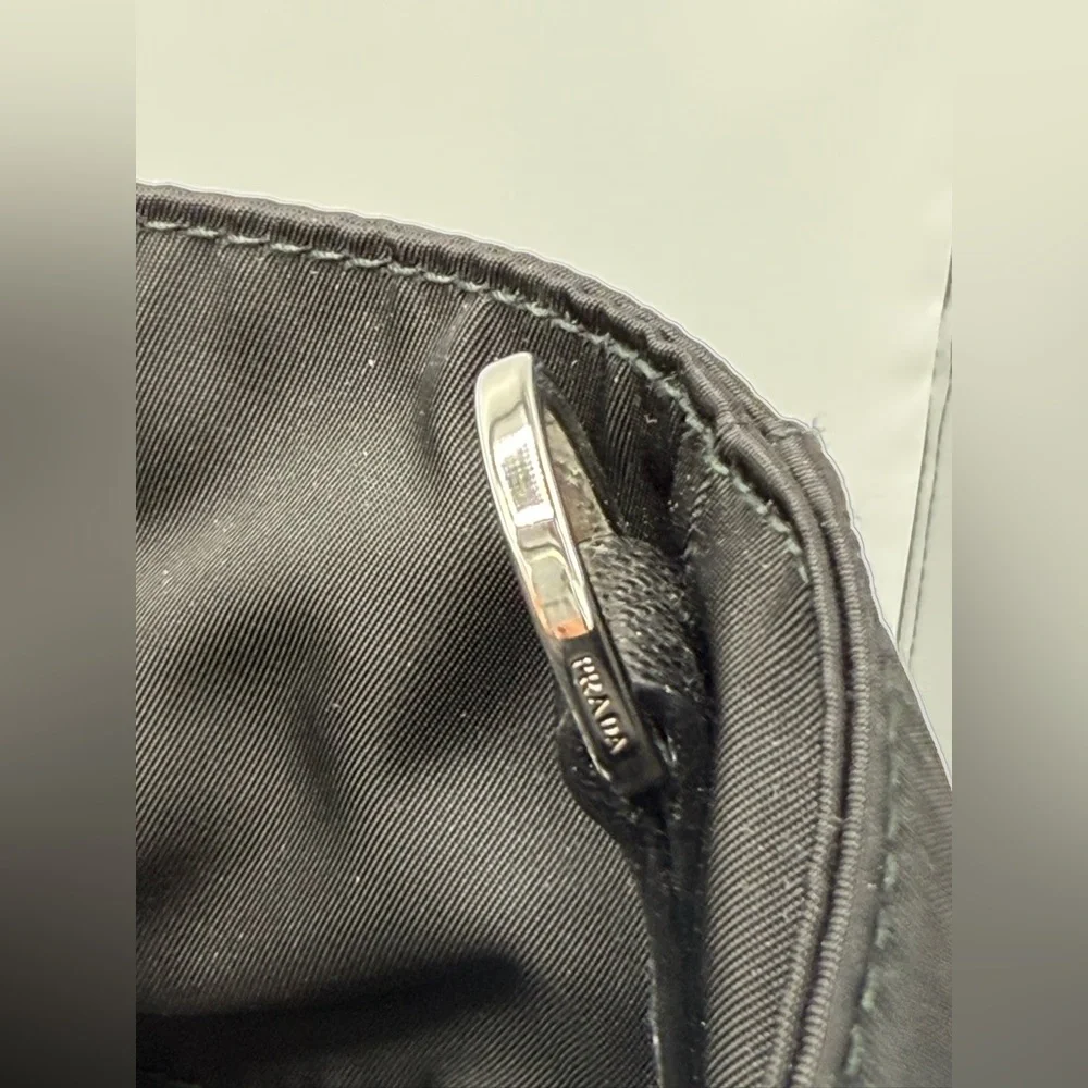 NWT PRADA Re-Nylon/ Leather Padded Large Black tote/ shopping Bag Crossbody mens - Picture 12 of 17